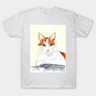 Red and white cat T-Shirt